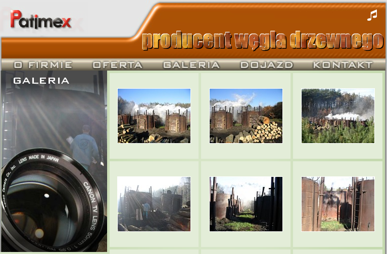 Patimex gallery page layout